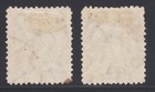 Japan Sc 146-147 Used  1914-25 Empress Jingo On Granite Paper  Fresh  F-vf