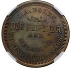  1862  Springfield Ma-650-a-1b  r-6  Die Sinker Bolen Civil War Token