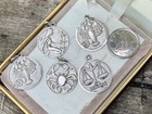 Vintage Libra Cancer Virgo Sterling Charms Zodiac Sun Signs Astrology Lot