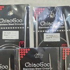 Lot Of 5 Chiaogoo Stainless Steel Circular Knitting Needles Assorted Sizes  