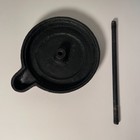 Antique Victorian Cast Iron Fireplace Tools Holder 3-piece Potbelly Stove