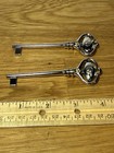 Set Of 2 Yamaha Piano Fallboard Keys - Authentic Silver Replacement - 3 5   