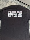 Pearl Jam Raleigh  Nc Event Shirt Trans Stickman Xl May 11th   13th  2025