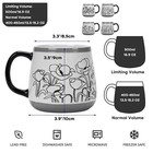 Schliersee 16 Oz Floral Coffee Mugs Set 4 16 Ounce Mug Large Porcelain Mug Man