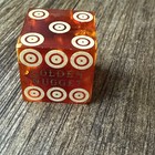 Vintage Golden Nugget Las Vegas Casino Played Dice Red Single Dice Collectible