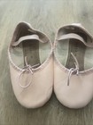 Girls Light Pink Ballet Slipper Size12 Girls Dance Shoe By Danskin
