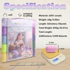 40 Colors Crochet Yarn Kits  1399 Yards Acrylic Yarn For Knitting  Beginner C   