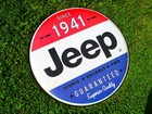 Jeep American Legend Since 1941 Domed Button Tin Metal Sign - Wrangler - Rubicon