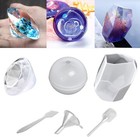 Polymer Clay resin Epoxy Molds - Set Of 3 Silicone Shapes - Crystal diamond s   