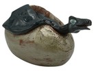 Redware Pottery Dragon Emerging From Egg Studio Art Pottery Folk Art Fantasy