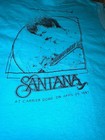 Vintage Santana 1981 Syracuse Carrier Dome Concert T-shirt Blue Double Sided