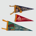 Lot Of 11 Vintage 1970s Pennants - National Parks   States Large Felt Flags