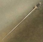 Smallsword Training Sword 32  Carbon Steel Colichemarde Blade Silver Hilt Hema