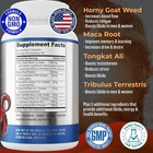 Horny Goat Weed Extract 1364mg Maca  Saw Palmetto Ginseng  Arginine 90 Caps