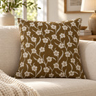 1 Pcs Floral Embroidered Cushion Cover Square Throw Pillow Case Sofa Home 291340