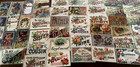 Huge lot Of 64 Greetings postcards With words to Family flowers big Letters r824