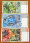 Set Slovakia  20-50-100 Korun  2004-2006 P-20-21-44  Unc