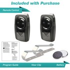 2 Garage Door Opener 2-button Remote Black For Universal Chamberlain Klik5u