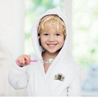 Kids Terry Hooded Bathrobe 100  Cotton For  6-8 Years Kids Bath Wrap Terry Towel