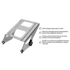 Chrome Detachable 2-up Mount Rack Luggage Rack Pack For Harley Touring 2014-2025