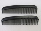 Black 5  Pocket Size Unbreakable Plastic Hair Comb Set Of 2  New Free Shipping