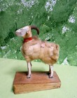 Germany 3 1 2  Tall Wooly Putz Sheep Goat Squeaker  Stick Legs  German
