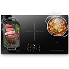 36inch Electric Induction Cooktop 5 Burners  10800w  booster  Timer  Child Lock