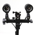 Dual E27 Swivel Bulb Holder hot Shoe Flash Mount Adapter For Umbrella Speedlight