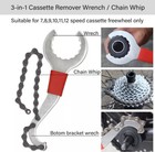 9pcs Bike Repair Tool Kit Crank Chain Cutter Extractor Bracket Freewheel Puller