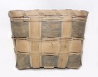 Rare 19 C  2-tone Rectangular Penobscot Maine Basket -10 1 4 x4 3 8  -fine Cond