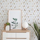 Oyasimi 10-sheet Hexagon Peel   Stick Backsplash Tile 12x12 Carla White Mixed