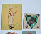 1930s Vintage Handmade Ooak Valentine Cards Unique Lot  12