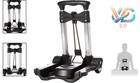 Compact Folding Luggage Cart Black     70lb Capacity  Lightweight  Easy Storage