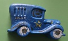 Vintage Cereal Premium Cookie Crisp Toy Figure Police Paddy Wagon Hard Rubber 85