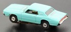 Vintage Aurora Tjet 1967 Ford Thunderbird Aqua Blue Turquoise Ho Scale Slot Car