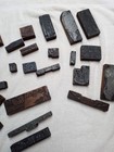 Vintage Letterpress Printing Block Metal Wood Printing Lot Advertising