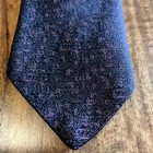 Necktie Vtg Art Deco 60s Mod Black Purple Sears Skinny Atomic 54  X 2 25  Tie