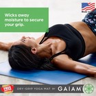 Gaiam Dry-grip Yoga Mat - 5mm Thick Non-slip Exercise   Fitness Mat For Standard