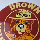 Vintage Forest Service Sign - Smokey The Bear Camping Hiking Gas Porcelain Sign