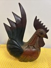 Vintage Wooden Carved Rooster Rustic Country Farmhouse Folk Art 10 5    Thailand