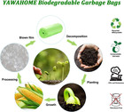 Biodegradable Trash Bags 100 Counts 20l Bin Liner Recycle 4-6 Gallon Garbage    