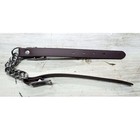 New Biothane Dark Brown Chrome Twisted Wire Curb Chain