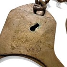 Antique Wwii Army Handcuffs     Strauss Engineering Co  Handcuffs Ca  1940s W key