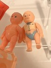 Vtg Plastic Renwal Dollhouse Baby Furniture Doll Lot Figures Hamper Horse