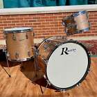 1960s Rogers Holiday Drum Set Pink Champagne Pearl Sparkle 20 12 14