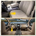 2015 To 2017 Fits Ford Expedition Driver Bottom W  Perf Leather Seat Cover Tan
