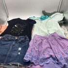 Girls Size 6-7  s  Spring Summer Clothing Bundle Short Sleeve Tops Skirts Shorts