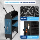 42 x46 x13 cargo Van Shelving Storage For Ford Transit  Promaster  Chevy Expres