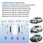 Rear Parking Brake Hardware Kit For Select 02-18 Infiniti Nissan Suzuki Models