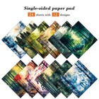 Forest Aesthetics Scrapbook Paper Pad 24 Sheets 6x6 Inch Horse Pattern Junk Jour